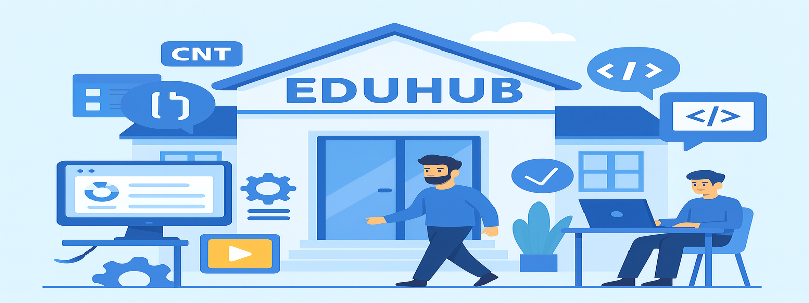 Kiến thức công nghệ thông tin, lập trình và quản trị web dành cho người học trên EduHub